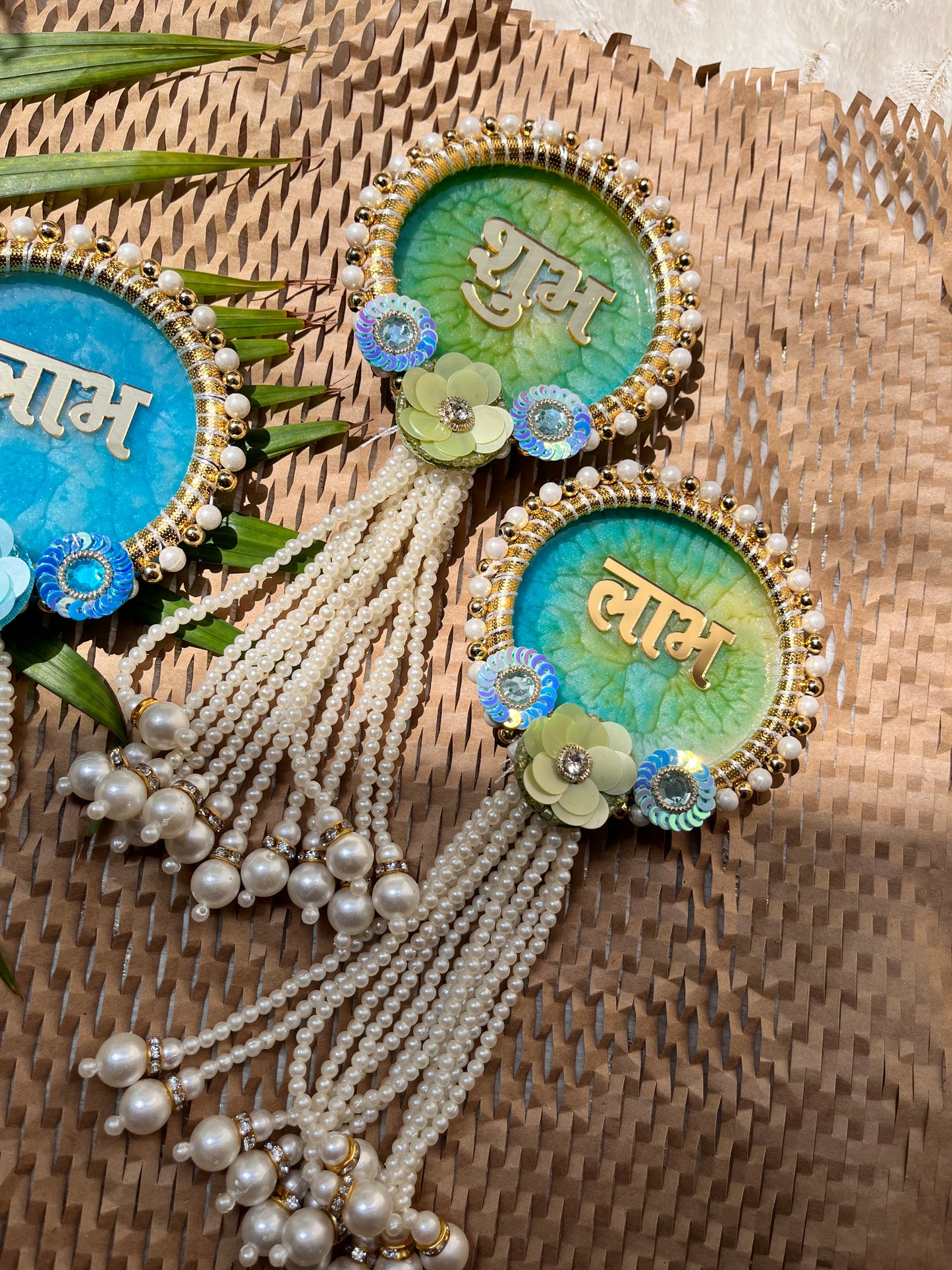 Resin Shubh Labh Hangings Bundle (Assorted)