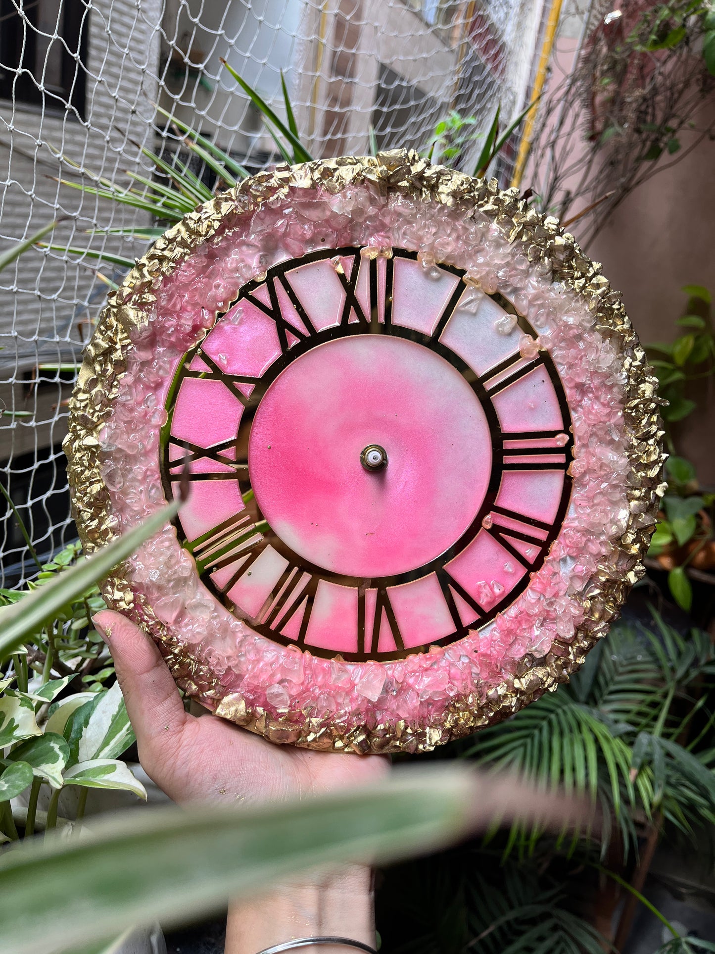 Geode Style Wall Clock