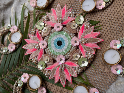 Pink Lotus Rangoli Set – Symbol of Purity & Prosperity