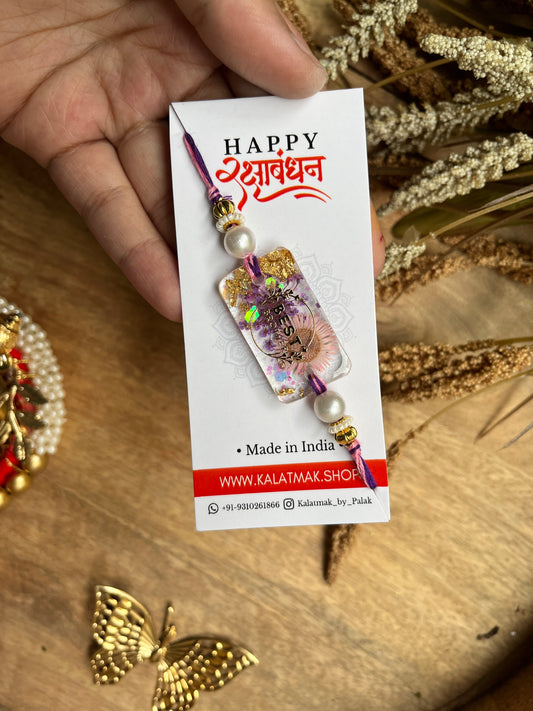 Floral Resin Rakhi