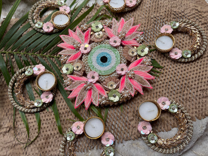 Pink Lotus Rangoli Set – Symbol of Purity & Prosperity