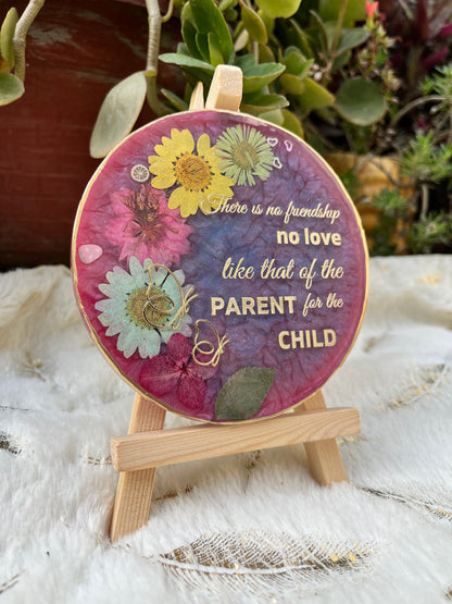 Floral Message Frame - 4 inches