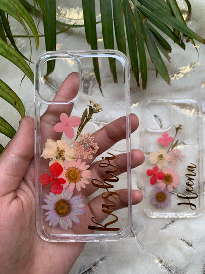 Botanical Elegance Phone Covers - with Name
