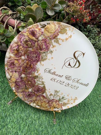 Blooms of Love: Wedding Garland Frame (11")