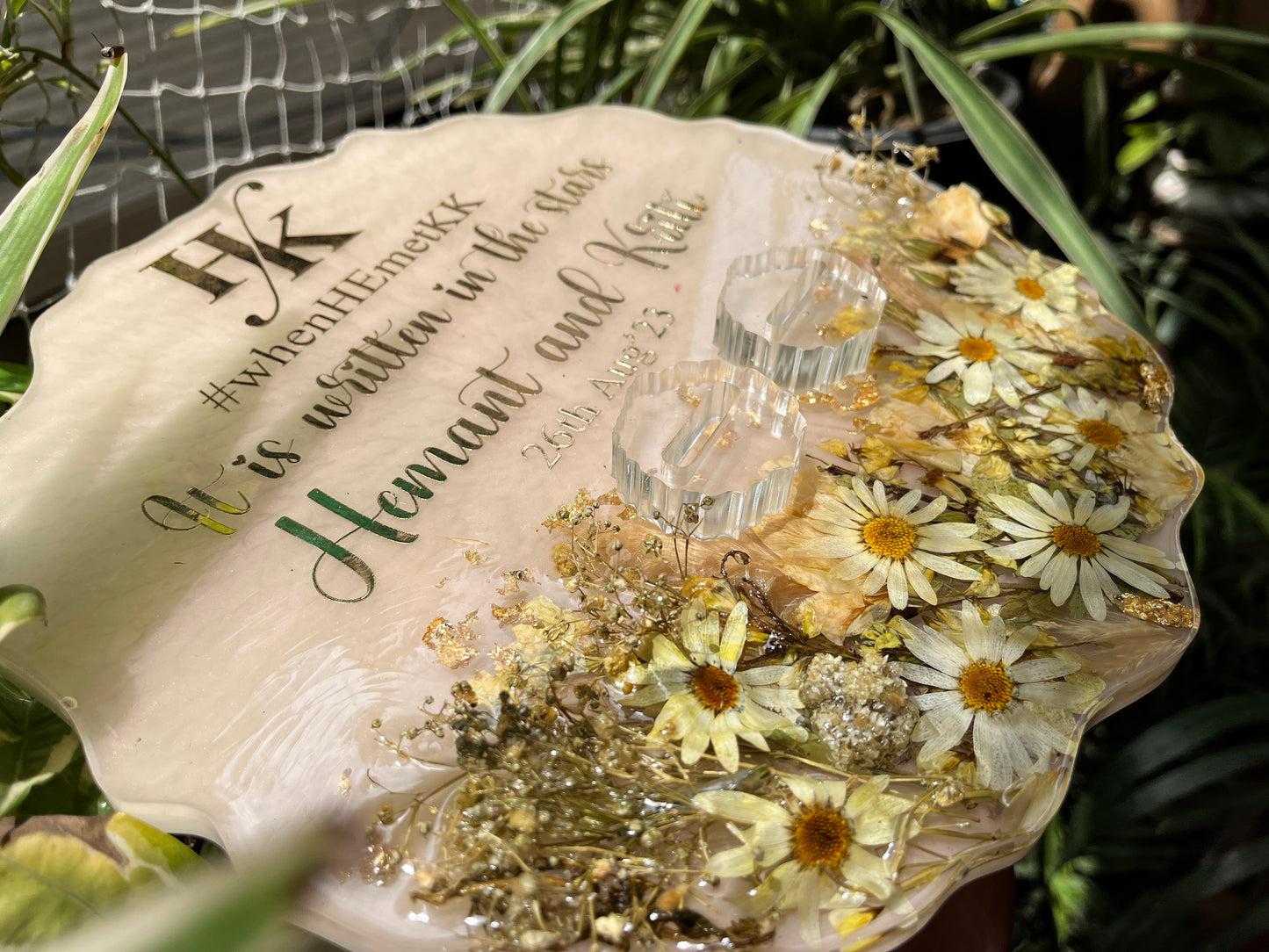 Floral Ring Platter - White