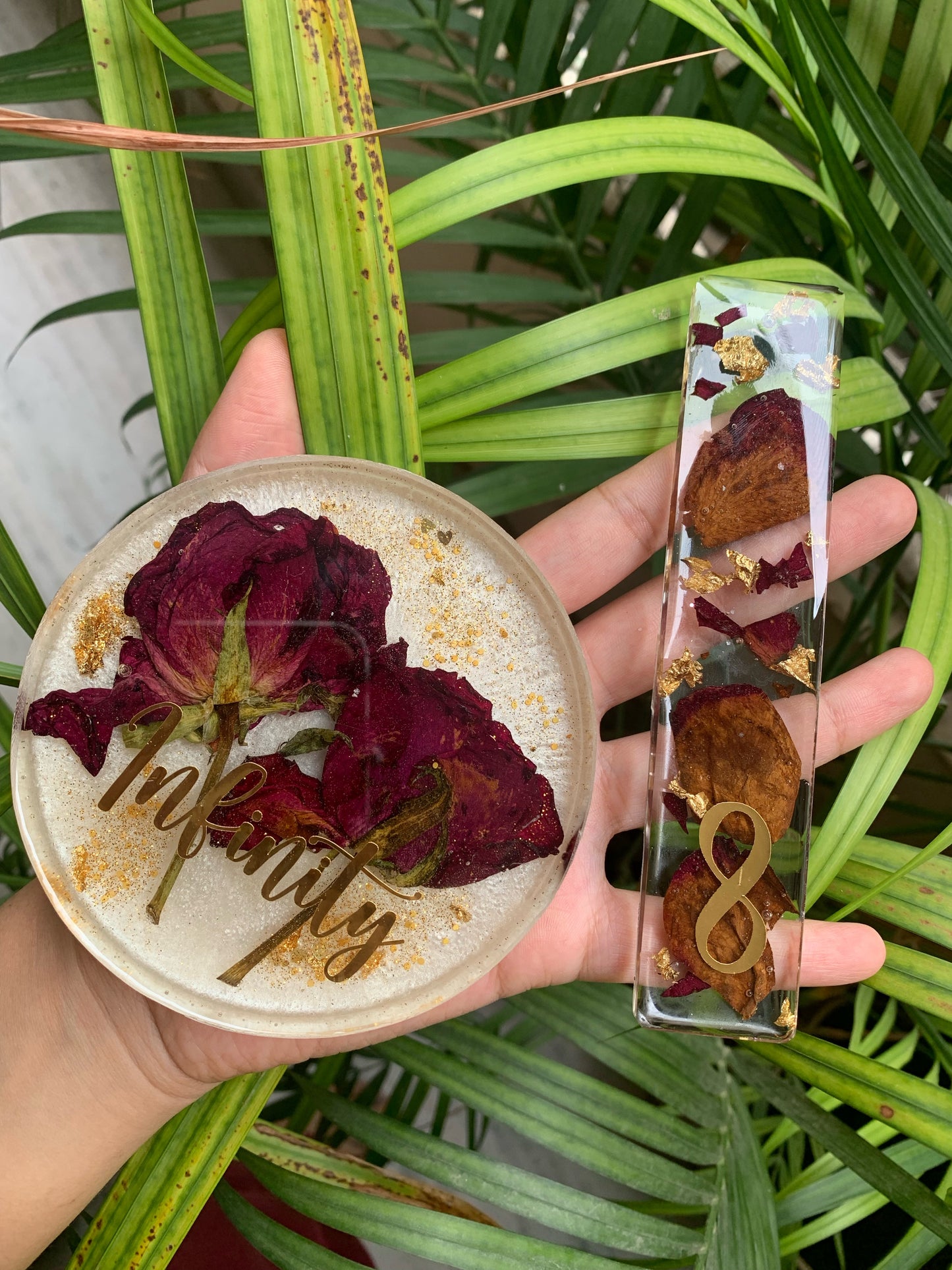 MemoriaRose Keepsake Set: Eternal Blooms Block and Bookmark