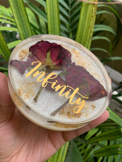 MemoriaRose Keepsake Set: Eternal Blooms Block and Bookmark